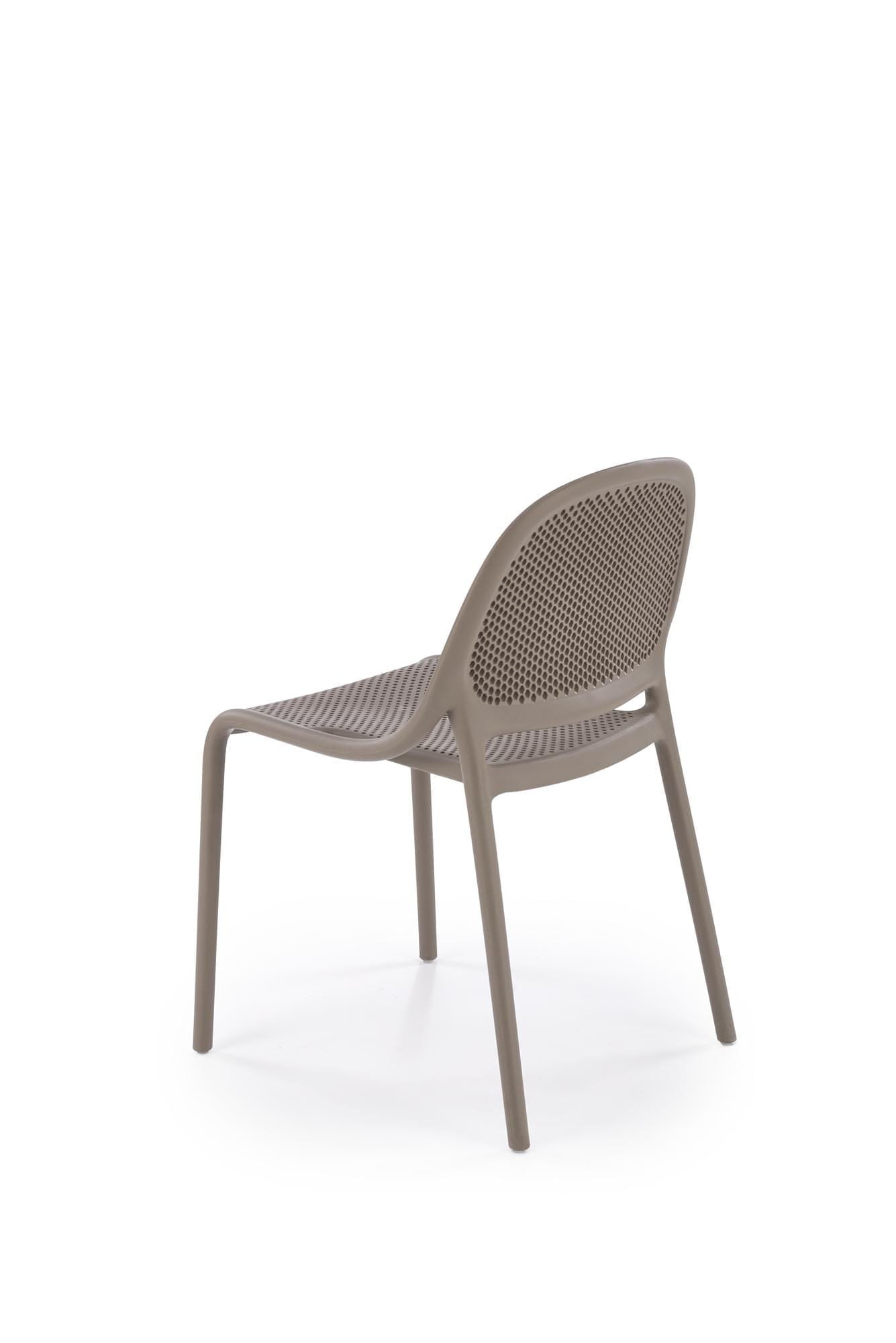 K532 rakásolható kültéri szék, khaki színben - Image 7