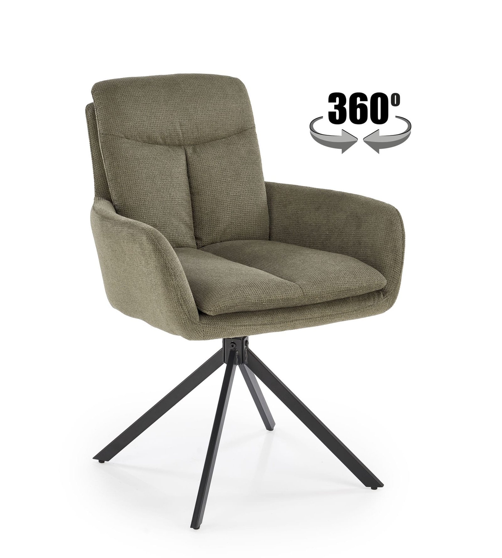 K536 forgatható szék, oliva színben