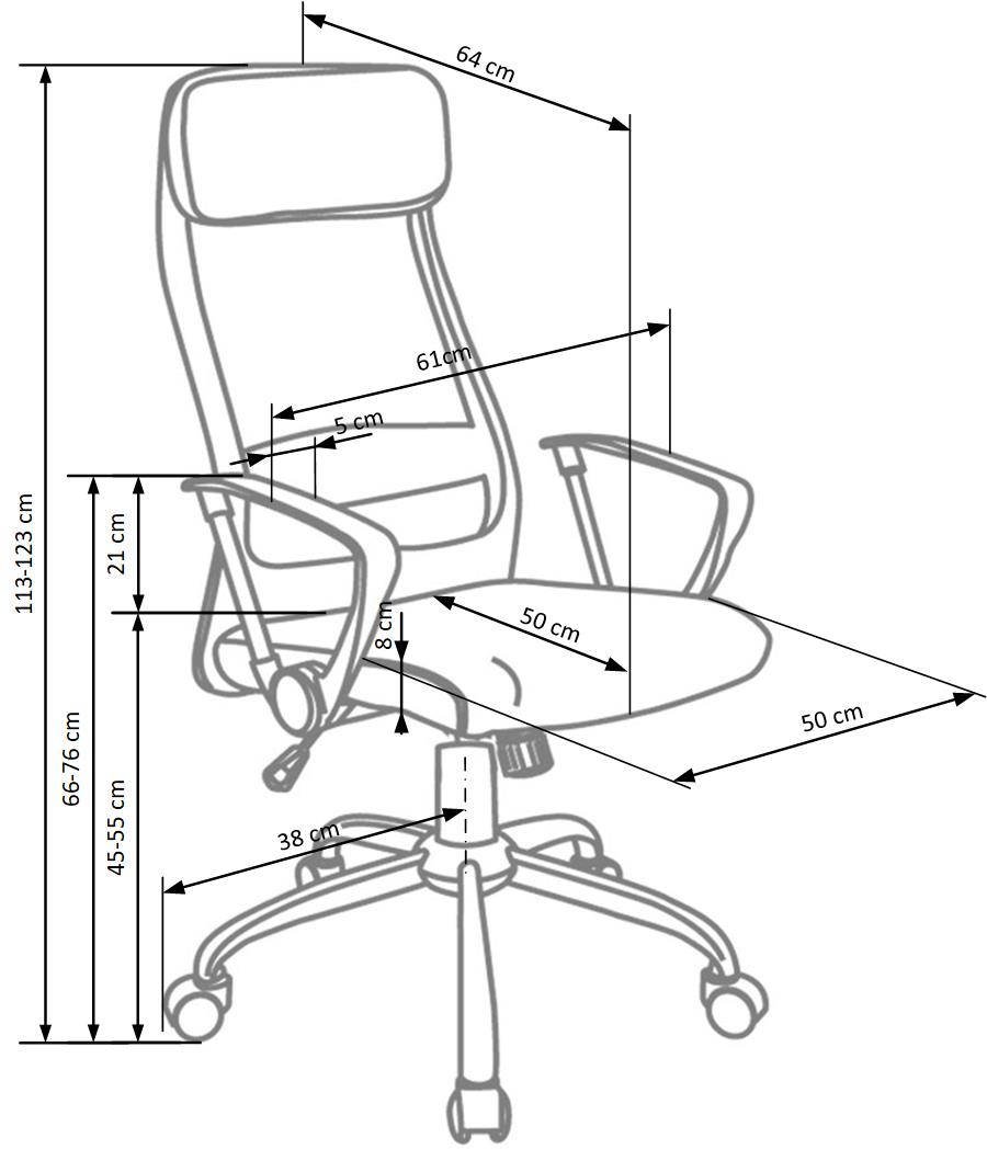 Zoom forgószék, billenő mechanikával, szürke/fekete színben - Image 3