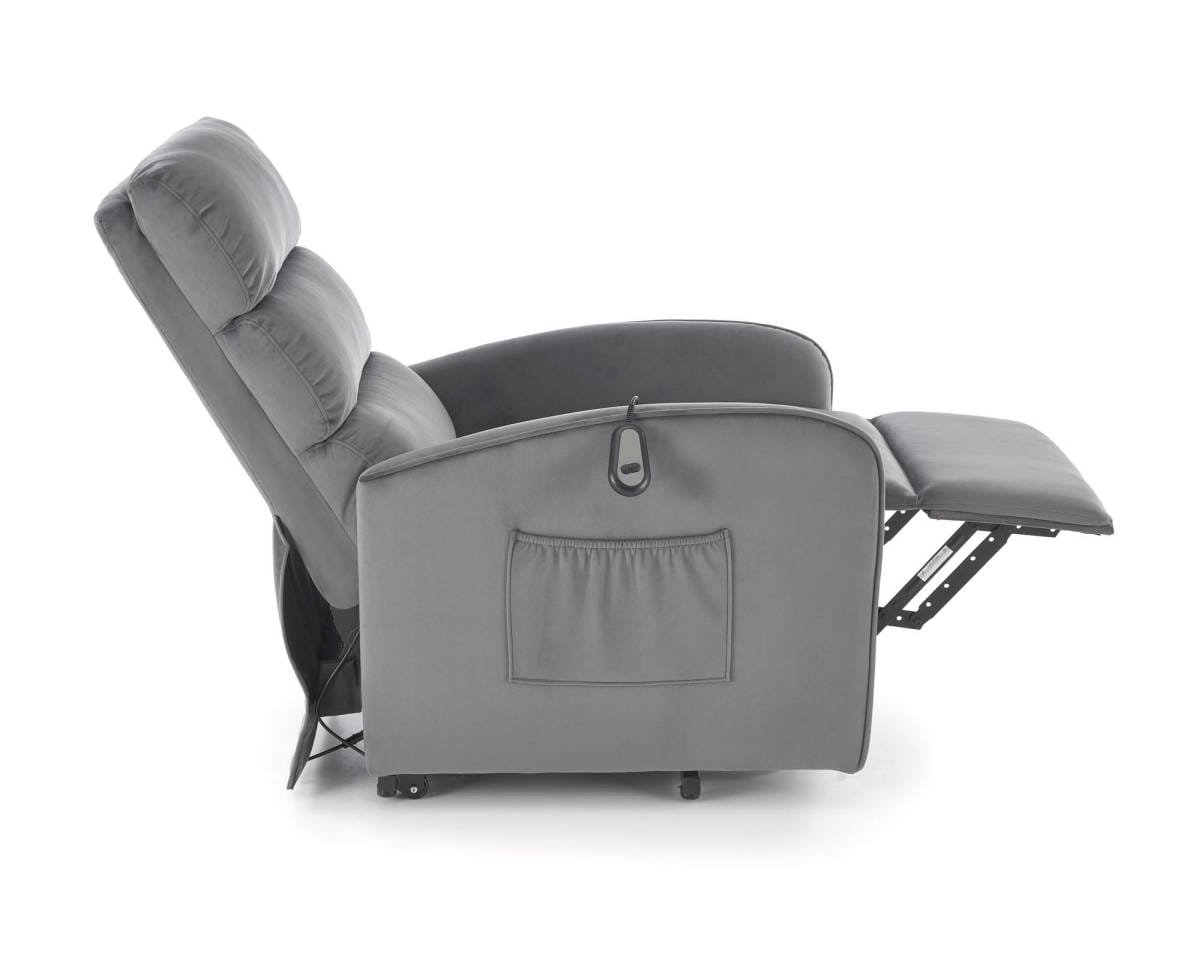 Maroni elektromos relax fotel, emelő funkcióval, szürke színben - Image 4