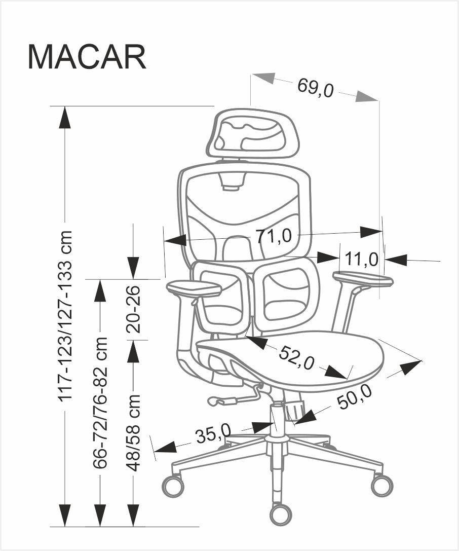Macar forgószék, multiblokk mechanika, fekete színben - Image 9
