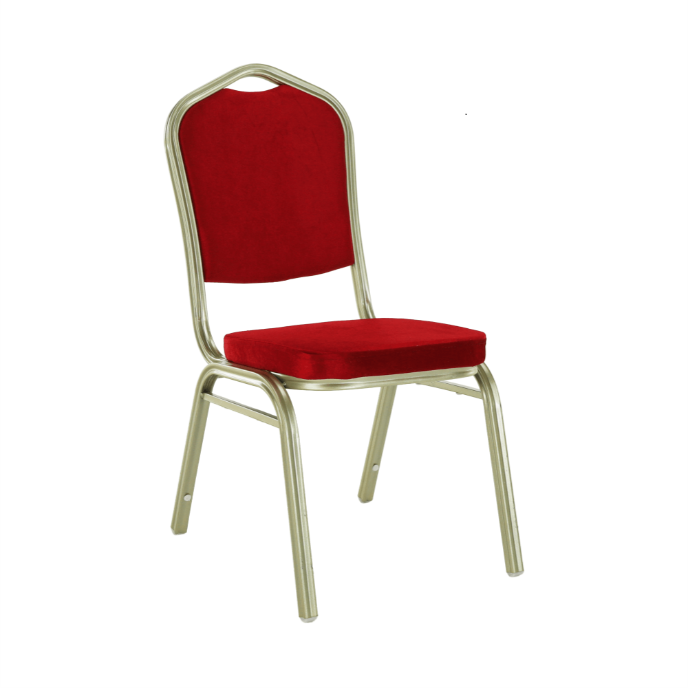 Egymásba rakható szék, bordó/champagne, Zina 2 New, 50 × 44 × 93 cm