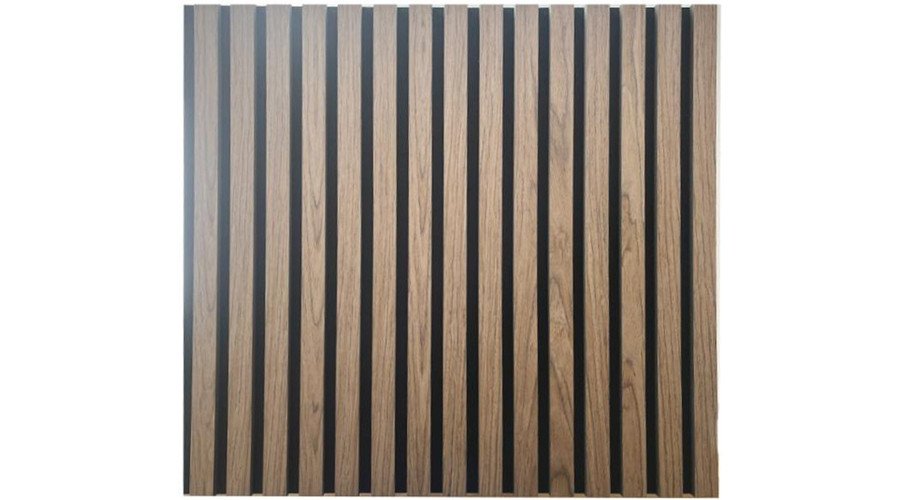 Akusztikus falpanel falra és mennyezetre 60 × 60 cm dió 4db, 60 × 60 cm