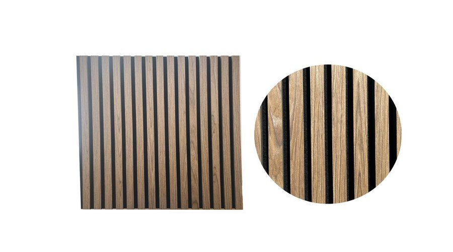 Akusztikus falpanel falra és mennyezetre 60 × 60 cm Dió, 60 × 60 cm