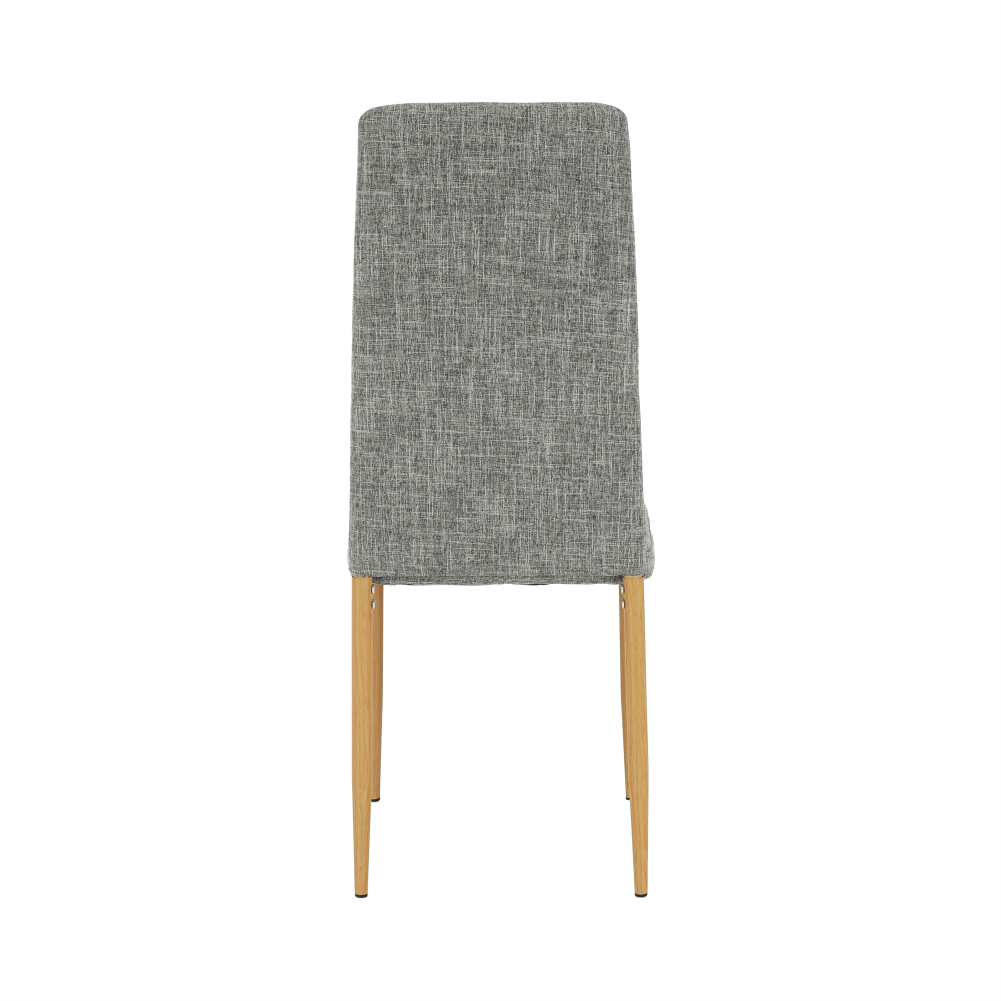 Szék, világosszürke anyag/bükk, Coleta Nova, 49 × 41 × 96 cm - Image 6