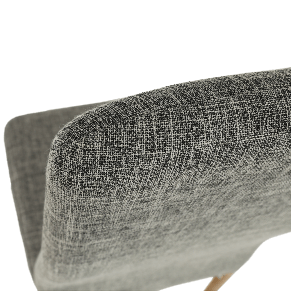 Szék, világosszürke anyag/bükk, Coleta Nova, 49 × 41 × 96 cm - Image 9