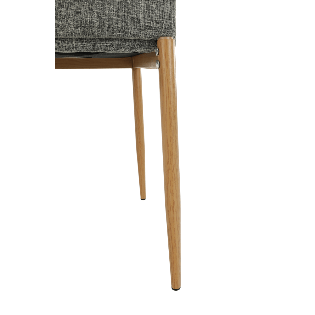 Szék, világosszürke anyag/bükk, Coleta Nova, 49 × 41 × 96 cm - Image 10