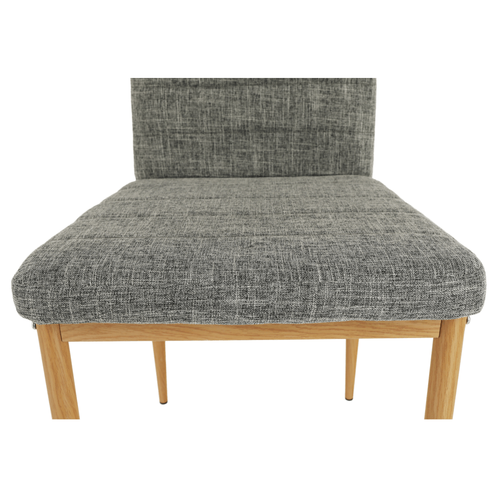 Szék, világosszürke anyag/bükk, Coleta Nova, 49 × 41 × 96 cm - Image 14