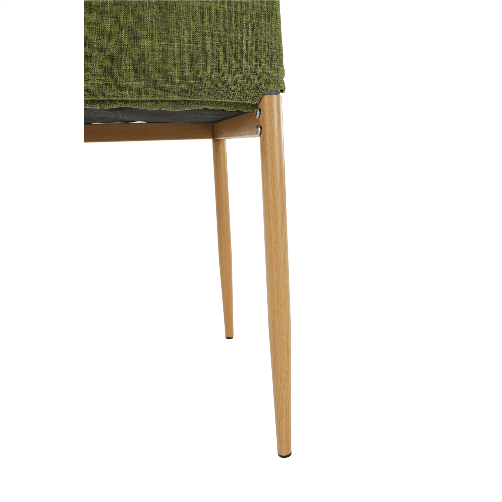 Szék, zöld szövet/bükk, Coleta Nova, 49 × 41 × 96 cm - Image 15