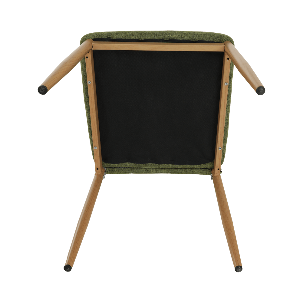 Szék, zöld szövet/bükk, Coleta Nova, 49 × 41 × 96 cm - Image 4
