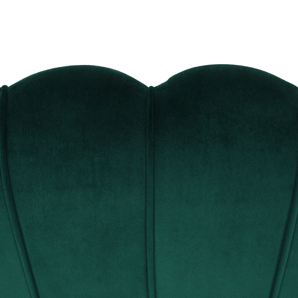 Pad Art-deco stílusban, smaragd Velvet anyag/gold króm-arany, NOBLIN - Image 17