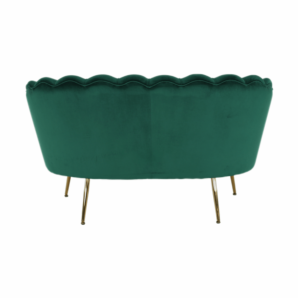 Pad Art-deco stílusban, smaragd Velvet anyag/gold króm-arany, NOBLIN - Image 10