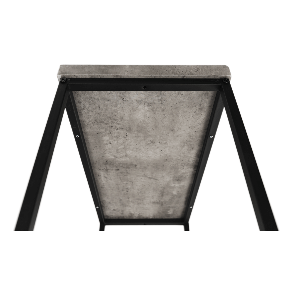 Kisasztal, fekete/beton, Tender, 30 × 60 × 50 cm - Image 2