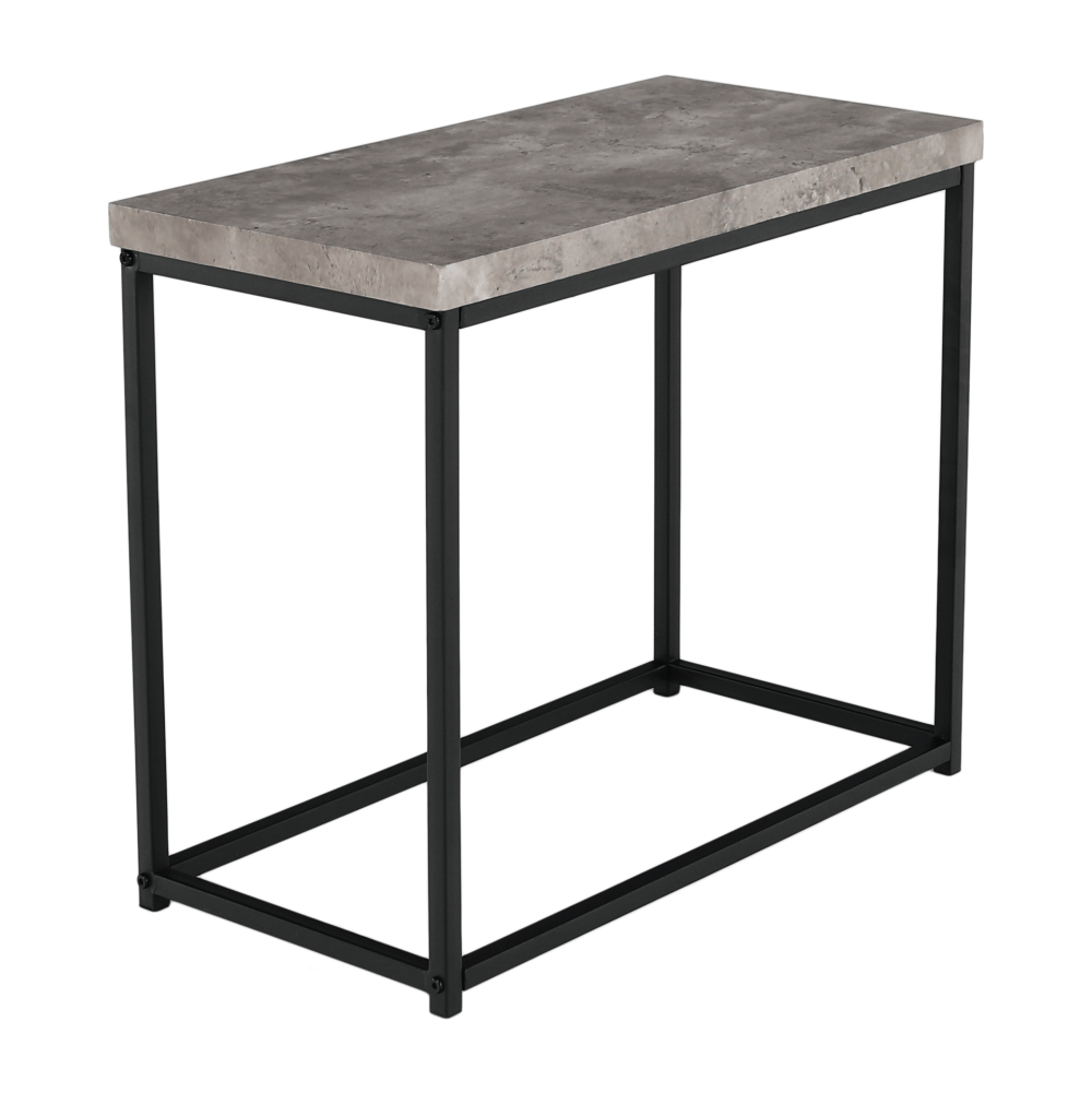 Kisasztal, fekete/beton, Tender, 30 × 60 × 50 cm - Image 9