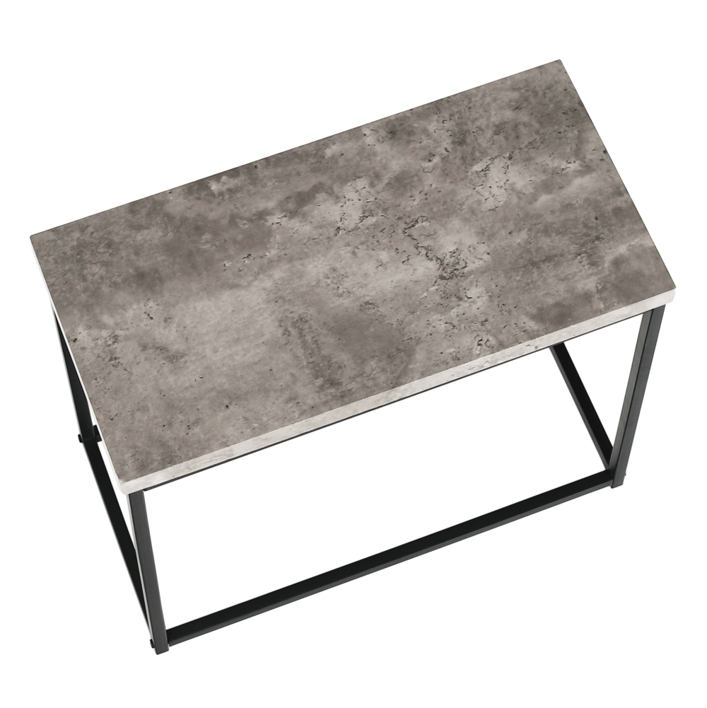 Kisasztal, fekete/beton, Tender, 30 × 60 × 50 cm - Image 11
