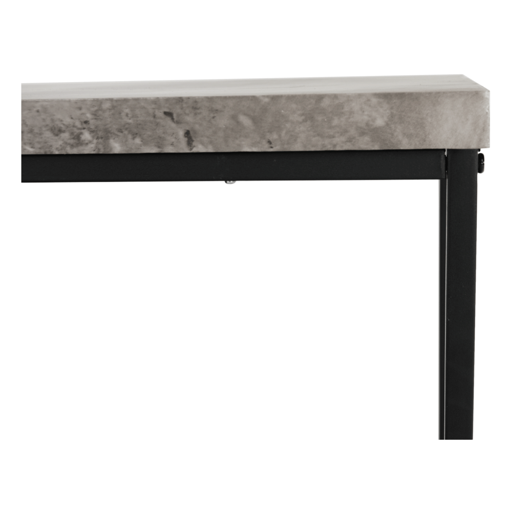 Kisasztal, fekete/beton, Tender, 30 × 60 × 50 cm - Image 12