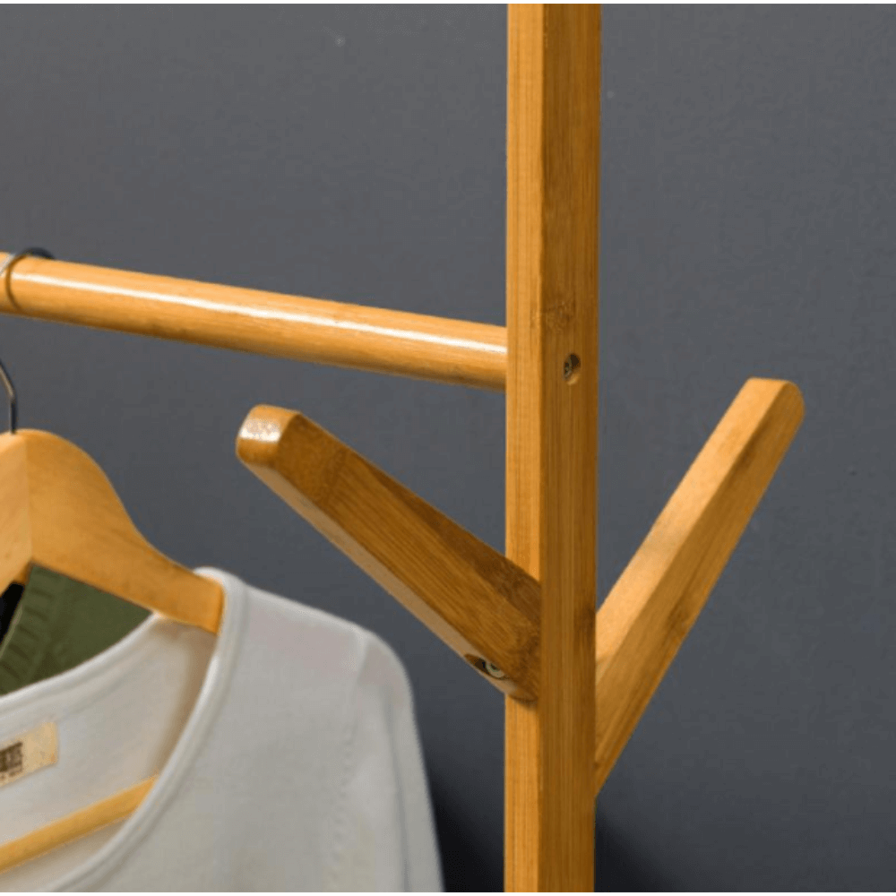 Kerekes akasztó, bambus, 80 cm széles, Vikir Typ 2, 35 × 80 × 174 cm - Image 5