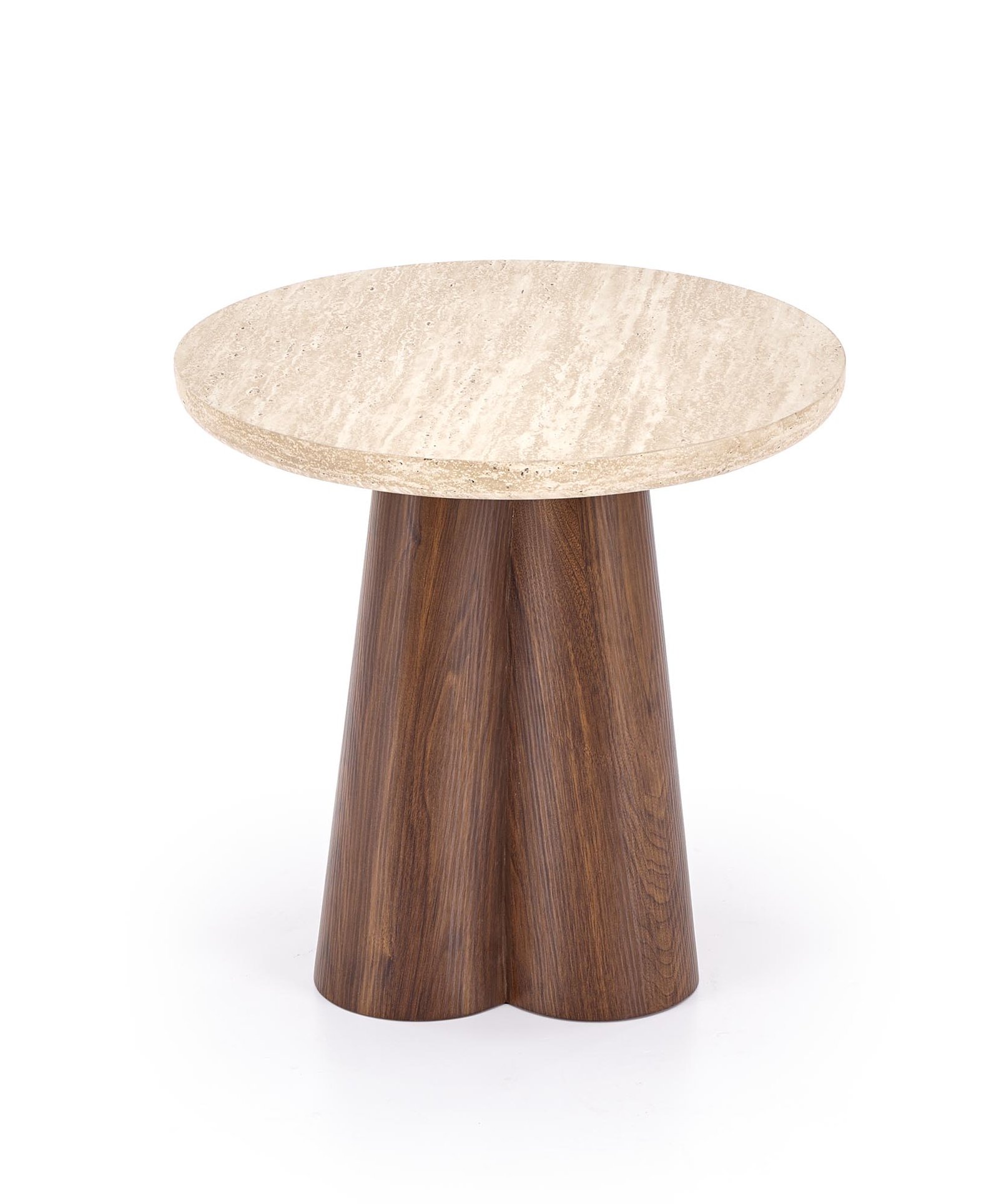 Frida S dohányzóasztal – travertin / dió