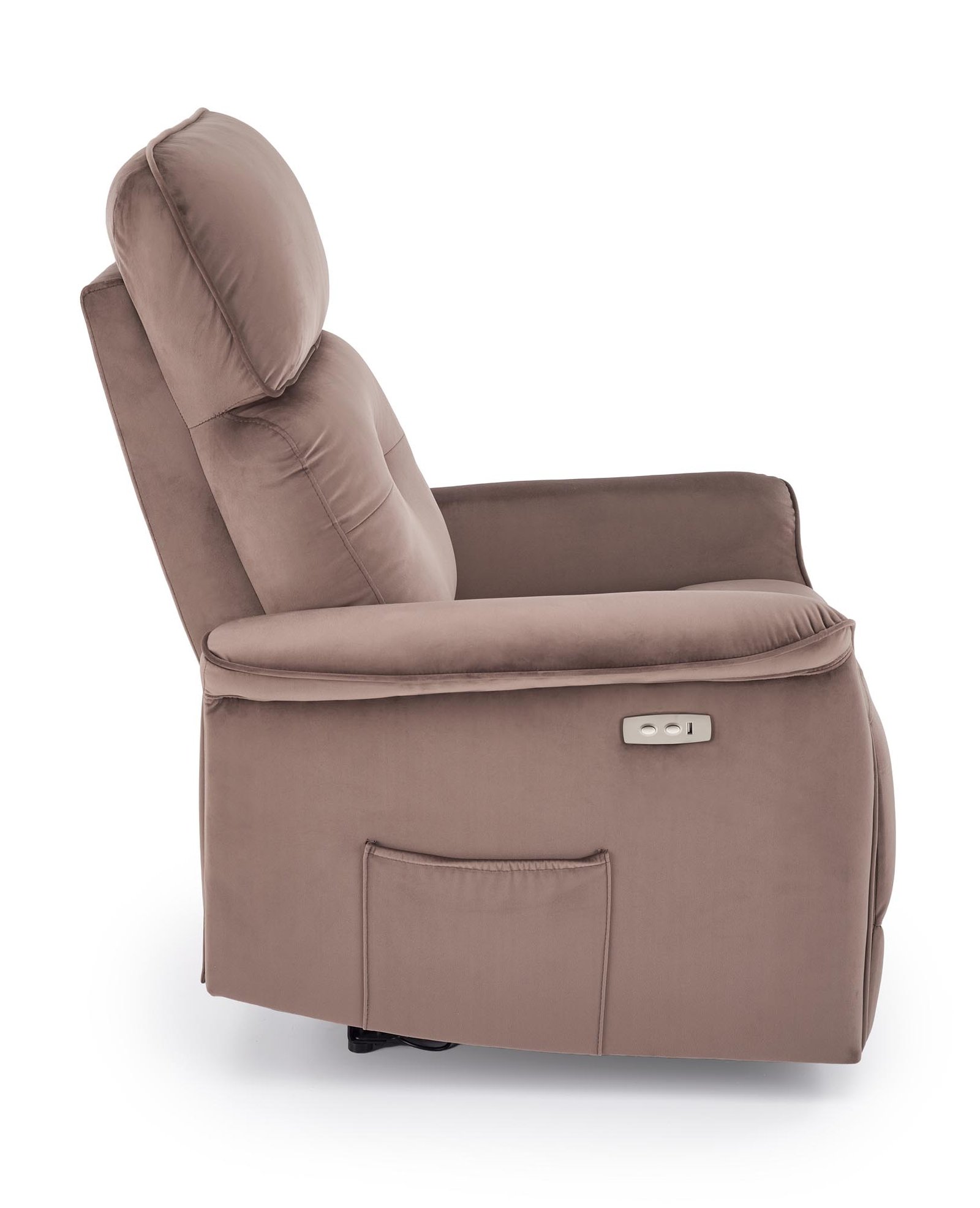 Semir elektromosan dönthető pihenőfotel – mokka - Image 5